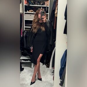 Maje Black Asymmetrical Skirt